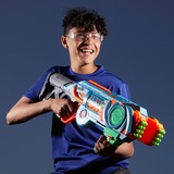 Hasbro Nerf Elite 2.0 Flipshots Flip-32, Nerf Gun blaugrau/orange