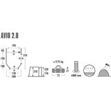 High Peak Busvorzelt Avio 2.0 grau/limette