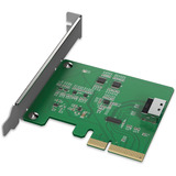 Icy Dock MB408A5 "EXLink" MCIO 4i (SFF-TA-1016) zu PCIe 5.0 x4 Adapter, Schnittstellenkarte 