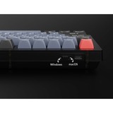 Keychron V1 Knob, Gaming-Tastatur schwarz/blaugrau, DE-Layout, Keychron K Pro Brown, Hot-Swap, RGB