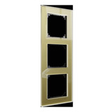 Merten Echtglasrahmen dreifach gold, Retail