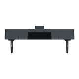 Merten Zentralplatte einfach mit Schriftfeld und Verschlussschieber anthrazit, Retail