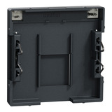 Merten Zentralplatte einfach mit Schriftfeld und Verschlussschieber anthrazit, Retail