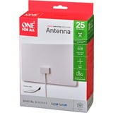 ONE FOR ALL Ultraflache DVB-T2 Zimmerantenne SV9440-5G schwarz/weiß