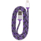 OWC Premium Braided Lightning > USB Kabel violett/grau, 1 Meter
