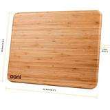 Ooni Teigdeckel & Vorbereitungsbrett , Schneidebrett Bambus