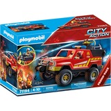 PLAYMOBIL 71194 Citiy Action Feuerwehr-Löschtruck, Konstruktionsspielzeug Mit funktionsfähiger, drehbarer Spritzeinheit