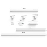 Philips Hue Perifo Basis-Set für die Decke (gerade, 3 Spots, 1 Lightbar), Leuchte weiß