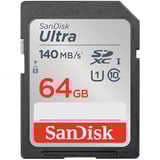 SanDisk Ultra 64 GB SDXC, Speicherkarte schwarz, UHS-I U1, Class 10