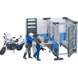 bruder 62732 bworld Polizeistation mit Polizeimotorrad, Spielfigur 
