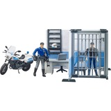 bruder 62732 bworld Polizeistation mit Polizeimotorrad, Spielfigur 