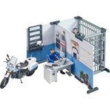 bruder 62732 bworld Polizeistation mit Polizeimotorrad, Spielfigur 
