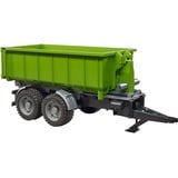 bruder Hakenlift-Anhänger für Traktoren, Modellfahrzeug grün/schwarz
