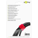 goobay Kabelmanagement Klettverschluss 6er-Set, Kabelbinder mehrfarbig, 6 Stück