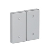 Busch-Jaeger Wippe zwei fach Elektroniktaster aluminium, Retail