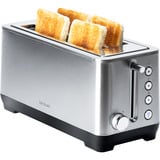 Cecotec Langschlitz-Toaster Big Toast Extra Double edelstahl, 1.600 Watt, für 4 Scheiben Toast
