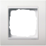 Gira Abdeckrahmen 1fach, Abdeckung weiß (glänzend), Retail