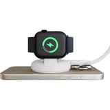 Hyper HyperJuice Qi2 2-in-1 Magnetischer Ladeständer, Ladestation weiß/silber