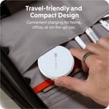 Hyper HyperJuice Qi2 2-in-1 Magnetischer Ladeständer, Ladestation weiß/silber