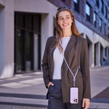 Intenso Handykette und Lade-/Datenkabel Cell Phone Charging Lanyard violett, 1,65 Meter, USB-C, PD3.0 / QC4.0, Nylon