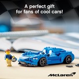 LEGO 76902 Speed Champions McLaren Elva, Konstruktionsspielzeug blau/schwarz