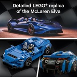 LEGO 76902 Speed Champions McLaren Elva, Konstruktionsspielzeug blau/schwarz