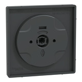 Merten Zentralplatte Rolltast-Rastschalter Einsatz Thermoplast lackiert matt anthrazit, Retail