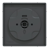 Merten Zentralplatte Rolltast-Rastschalter Einsatz Thermoplast lackiert matt anthrazit, Retail