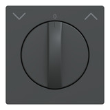 Merten Zentralplatte Rolltast-Rastschalter Einsatz Thermoplast lackiert matt anthrazit, Retail