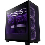 NZXT H7 Flow Black, Tower-Gehäuse schwarz (matt), Tempered Glass