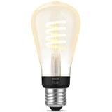 Philips Hue Hue White Ambiance Filament Lampe E27 Edison ST64 550, LED-Lampe 