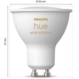 Philips Hue White Ambiance GU10 Dreierpack 400 lm, LED-Lampe 