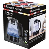 Russell Hobbs Wasserkocher Glas 26080-70 schwarz/chrom, 1,7 Liter