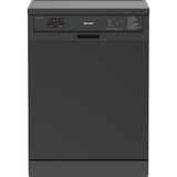 Sharp QW-HY26F39DA-DE, Spülmaschine edelstahl (dunkel)