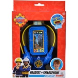 Simba Feuerwehrmann Sam Polizei Headset und Smartphone, Rollenspiel blau/gelb