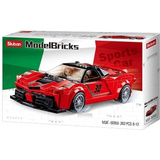 Sluban ModelBricks Roter italienischer Sportwagen, Konstruktionsspielzeug 