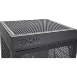 Thermaltake The Tower 200 Black, Tower-Gehäuse schwarz, Tempered Glass