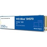 WD Blue SN570 250 GB, SSD blau/weiß, PCIe 3.0 x4, NVMe, M.2 2280