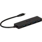i-tec USB-C Slim Passive HUB 4 Port, USB-Hub schwarz
