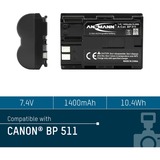 Ansmann A-Can BP 511, Kamera-Akku entspricht Canon BP 511, Retail