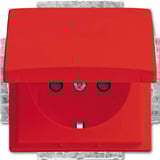 Busch-Jaeger Schutzkontaktsteckdose Einsatz 20 Euro-Stecker EUKB-917 rot, Retail