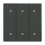 Busch-Jaeger Wippe dreifach Elektroniktaster anthrazit, Retail