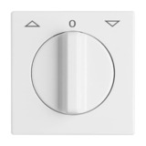 Busch-Jaeger Zentralscheibe Jalousie Drehgriff 2142 DR-34, Abdeckung weiß, Retail