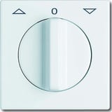 Busch-Jaeger Zentralscheibe Jalousie Drehgriff 2142 DR-34, Abdeckung weiß, Retail