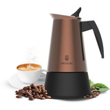 Cecotec Piccolina 400 , Kaffeebereiter bronze/schwarz, 200 ml I 4 Tassen