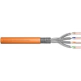 Digitus Professional Cat7 S/FTP Verlegekabel simplex, Dca orange, 25 Meter Rolle