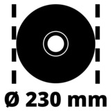 Einhell Winkelschleifer TE-AG 230/2000 rot/schwarz, 2.000 Watt