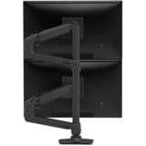 Ergotron LX Dual Monitor Arm, Monitorhalterung schwarz