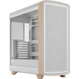 Fractal Design Summit Chalk White TG Clear Tint, Tower-Gehäuse weiß/holz