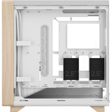 Fractal Design Summit Chalk White TG Clear Tint, Tower-Gehäuse weiß/holz